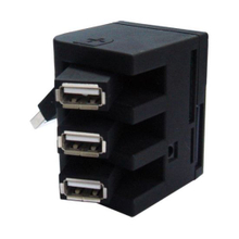 USB Hub Card Reader With Rubber Oil (CR-210)
