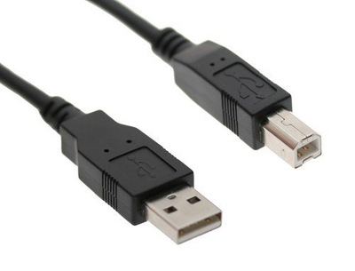 Black Color USB Printer Cable Style No. UC-003