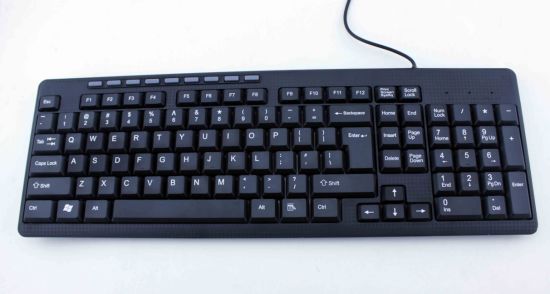 Hot Sales Keyboard with 9 Multimedia Keys USB Keyboard for Computer