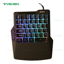 One-Hand Gaming Keyboard,3 Keys Programmable