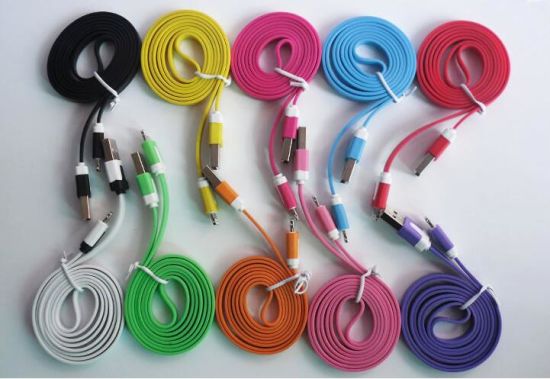 Flat Noodel Shape Cable for iPhone 6/iPhone 5