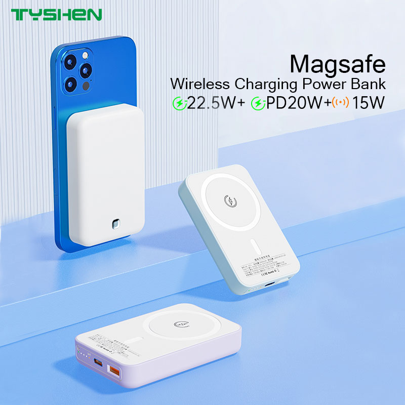 Magsafe Wireless Charge Power Bank 22.5W+Pd20W+Wireless 15W for iPhone and HUAWEI