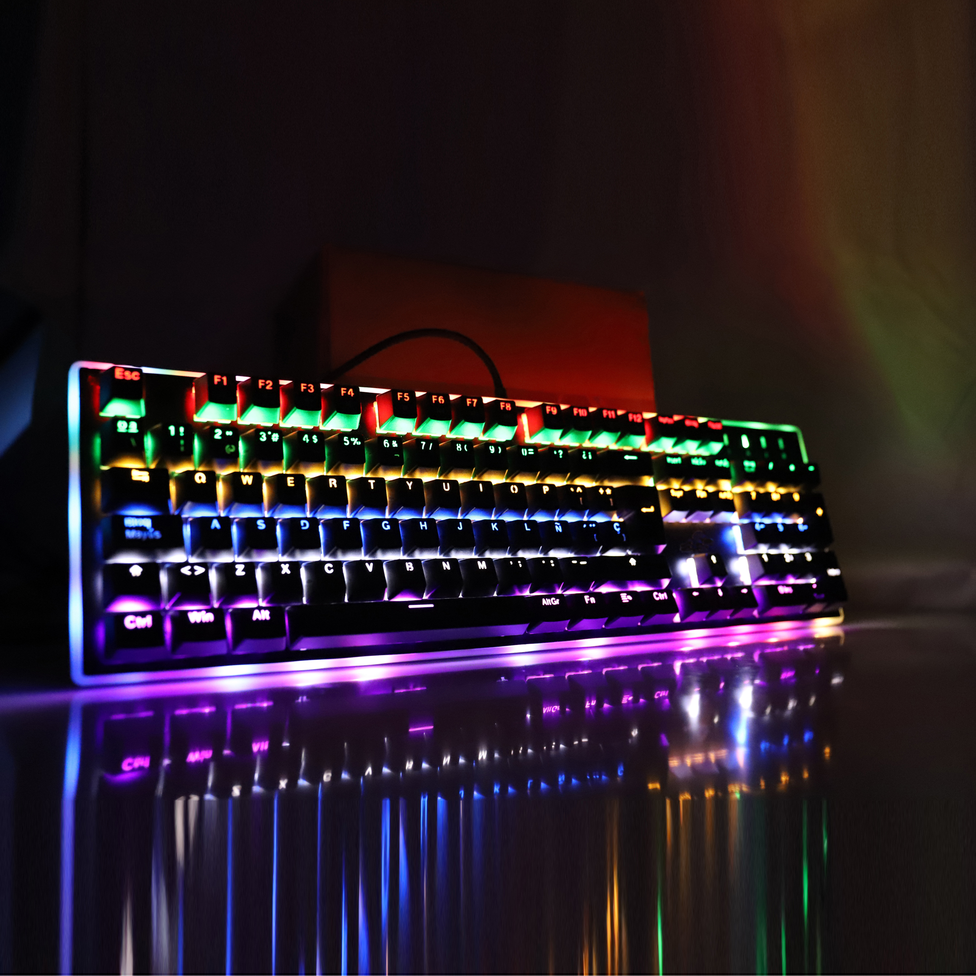 Wired RGB gaming Mechanical Keyboard mechanic OEM PC Computer typewriter LED light win lock keyboards