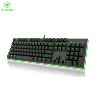 Full-Size Mechanical Keyboard with RGB Lighting Around