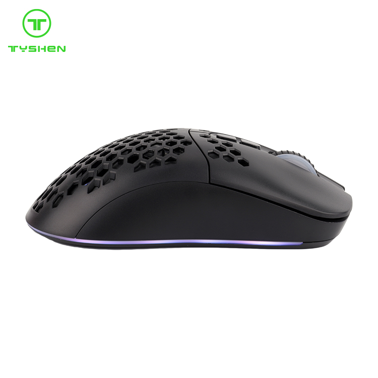 7D 2.4G Bluetooth Dual Mode Ultra-Light Hollow Rechargeable Wireless Mouse Gaming for Desktop and Laptop