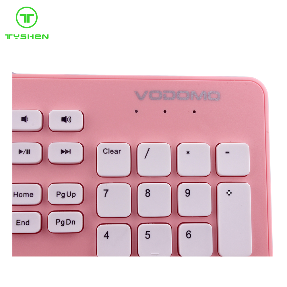 Big Size USB Port Business Style Chocolate Keyboard with Soft Touch Keys
