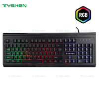 RGB Gaming Keyboard,8 Mode of Lighting,19 Keys No Ghosting, Key Letter Engraved,2021 New Model